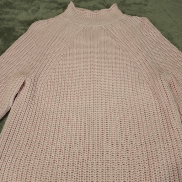 J. Crew Women's Pink Cowl Neck Sweater with Ribbed Knit Size XS - Picture 3 of 16